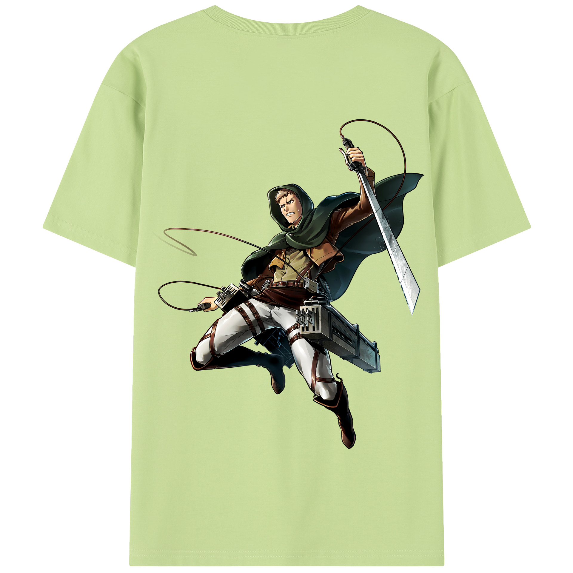 （画像用） 進撃の巨人 Attack on Titan 綿100％半袖Tシャツ（背面プリント）